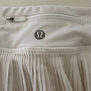 White lululemon tennis skirt